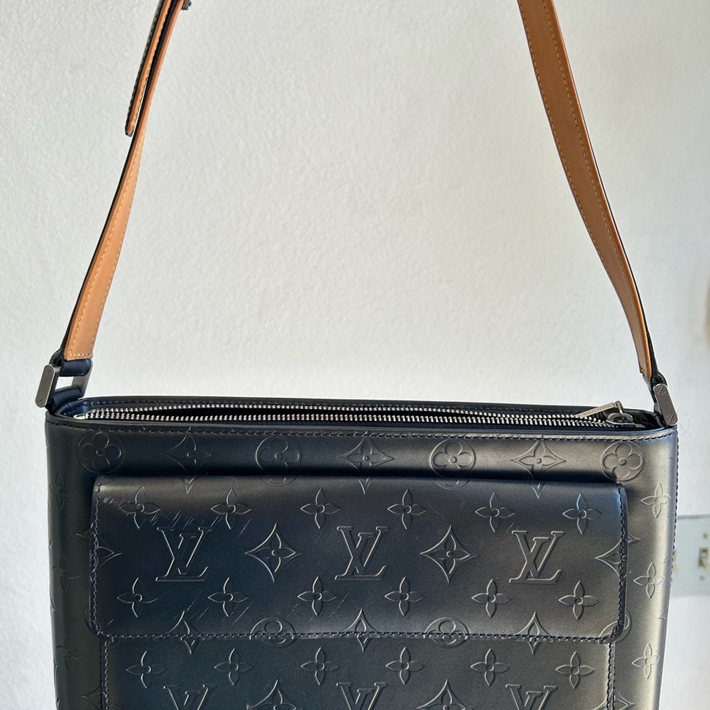 SOLD Louis Vuitton Monogram Black and Brown Bag
